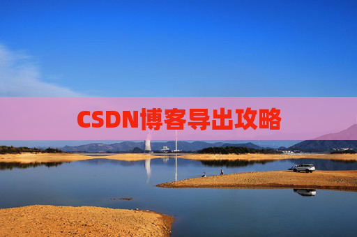 CSDN博客导出攻略